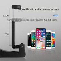 Support de téléphone créatif pour voiture à fixation par crochet et boucle pour appuie-tête arrière - Accessoire de siège multifonctionnel