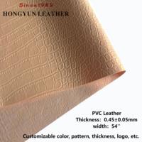 Tissu en cuir PVC de qualité supérieure, résistant à l'abrasion, imitation cuir de crocodile, pour chaussures, voitures et sacs