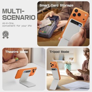 Quality multifunction N52 strong magnet bracket wallet phone stand magnetic card bag <b>folding</b> holder support for mobile phone - Product Image 3