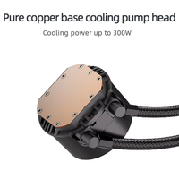 Refroidisseur d'eau pour processeur 120/240 mm, dissipateur thermique LED RGB, roulement à fluide, faible bruit 28dBA, LGA 2011 V3 1700 1200 115X pour ordinateurs AM4 AM5