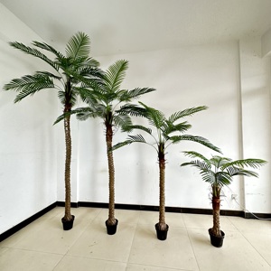 Ven biển ngoài trời Vườn sợi thủy tinh nhân tạo cọ và cây dừa cho lễ kỷ niệm sinh nhật sống vật liệu cho cảnh hồ bơi - Product Image 4