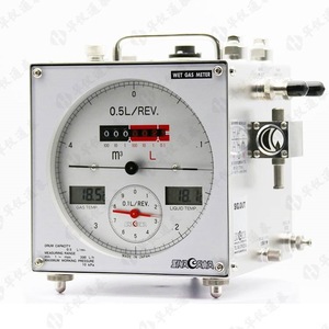 Compteur de gaz humide Shinagawa 0,5L/REV. Débitmètre métallique fabriqué au Japon pour la mesure du gaz - Product Image 2