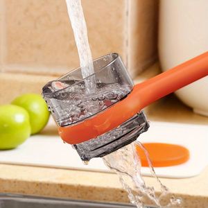 Couteau à éplucher avec rangement, anti-éclaboussures, lavable, avec seau de rangement, outils à éplucher les fruits, couteau à raboter, grattoir, gadgets de cuisine - Product Image 6