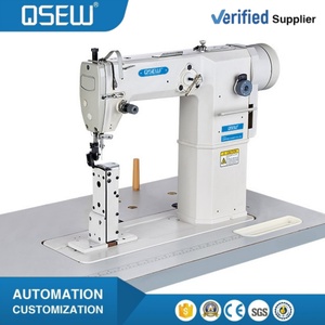 Machine à coudre industrielle à point noué robuste à bras long et crochet large, entraînement direct, aiguille simple, modèle QS-810D - Product Image 1
