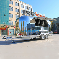 Remorque alimentaire mobile Chammp 5m entièrement équipée, camion de restauration en acier inoxydable UE, remorque de restauration à vendre