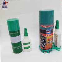 KIT MDF Super Colle Avec Spray Adhésif Activateur Cyanoacrylate Colle pour l'Artisanat et la Construction | Lot de 2
