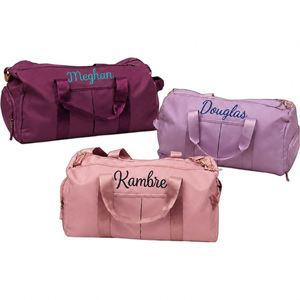 Custom Dry-Wet Separation <b>Sports</b> <b>Holdall</b> with Independent Shoe Pocket, Personalized Embroidered Gym Duffle Bag - Product Image 1