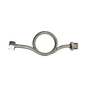 Manometro in rame nichelato con attacco a gomito da 1/2 pollice e lunghezza di 3 cm per pompe - Product Image 1