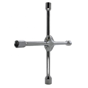 Llave cruzada universal profesional de 14 pulgadas para trabajo pesado con vasos estándar de 17 mm, 19 mm, 21 mm y 23 mm para reparación de neumáticos de coche - Product Image 5