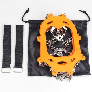 Crampons de glace de neige de haute qualité Logo personnalisé Pointes antidérapantes d'escalade en plein air Meilleurs crampons de glace pour bottes - Product Image 6