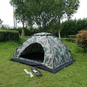 Carpa de Camuflaje para Exteriores, Portátil, para 1-2 Personas, Equipo de Camping para las Cuatro Estaciones, Colores Selva, Tela con Revestimiento Plateado Resistente a los Rayos UV - Product Image 2