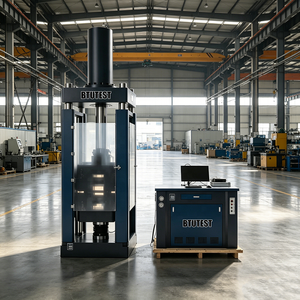 เครื่องทดสอบแรงดึงเหล็กแบบไฮดรอลิก UTM 600/1000KN โครงสร้างสี่เสาความแข็งแรงสูงตามมาตรฐาน ASTM แบบ Single-Space - Product Image 1