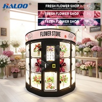 Distributeur automatique de fleurs Haloo avec humidificateur et système de refroidissement de 2 à 4 degrés – Idéal pour les fleurs
