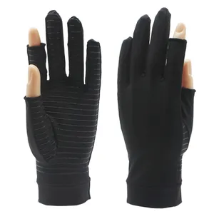 Direct From The Manufacturer Copper Compression Arthritis Pain Relief Gloves Exposed 2 Finger Touch Screen Gloves