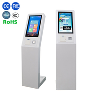 Terminal de Pantalla Táctil con Soporte de Pie para Interiores, Quiosco de Pago de Autoservicio con Escáner, Lector, Impresora de Recibos, OEM para Centros Comerciales y Hospitales