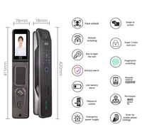 Cerradura Inteligente de Alta Seguridad con Reconocimiento Facial 3D, Aleación de Aluminio, 9 Métodos de Desbloqueo, Aplicación, WiFi, Cámara de Videoportero en la Nube, Conexión con Tuya Smart Home