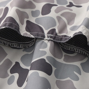 Grs UPF50 tùy chỉnh in ngụy trang thăng hoa Mens nút xuống Áo Sơ Mi Ngắn Tay Áo vịt Camo XXL quá khổ săn bắn Áo sơ mi - Product Image 3