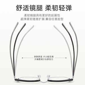 Montures de lunettes demi-cerclées Danyang 9577 52-19-148, unisexe, verres en résine, lunettes optiques - Product Image 3