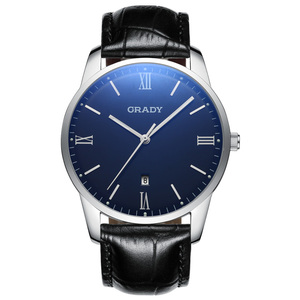 <span class=keywords><strong>Montre</strong></span> de luxe à quartz pour <span class=keywords><strong>homme</strong></span>, bracelet en acier inoxydable et cuir, étanche, date, chronographe, vente en gros d'usine - Product Image 6