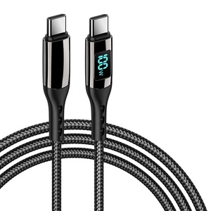 PD 100W cavo di ricarica rapida USB Display a LED tipo <span class=keywords><strong>C</strong></span> a tipo <span class=keywords><strong>C</strong></span> cavo di ricarica rapida per Tablet Notebook ricarica per telefono cellulare - Product Image 1