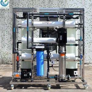 Système d'osmose inverse 750L/H, machine <span class=keywords><strong>de</strong></span> traitement et <span class=keywords><strong>de</strong></span> purification <span class=keywords><strong>de</strong></span> l'eau dans une usine <span class=keywords><strong>de</strong></span> remplissage et <span class=keywords><strong>de</strong></span> bouchage d'eau minérale, taux <span class=keywords><strong>de</strong></span> dessalement <span class=keywords><strong>de</strong></span> 99% - Product Image 2