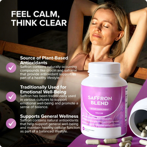 Hỗn hợp nghệ tây bổ sung chế độ ăn uống tinh khiết 60 viên hỗ trợ cảm xúc tốt là sự tỉnh táo tinh thần - Product Image 2