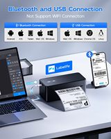 Impresora Térmica de Etiquetas de Envío Phomemo 2410BT de 104 mm, Impresora de Etiquetas de Envío Inalámbrica USB al por Mayor