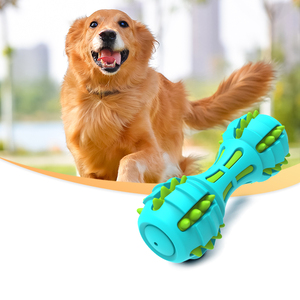 Sıcak satış özel köpek oyuncaklar dayanıklı kauçuk diş temizleme chew <span class=keywords><strong>pet</strong></span> squeak köpek interaktif oyuncak - Product Image 1