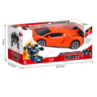 Gran oferta 1:18 Control remoto 2 en 1 transformar RC coche Robot 6 canales Control experto regalo perfecto para niños