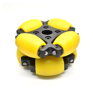 Preço de fábrica ZOTY2LR-80 Borracha Amarela Cor 80mm <span class=keywords><strong>Omni</strong></span> <span class=keywords><strong>Wheel</strong></span> para Transport Robot - Product Image 3