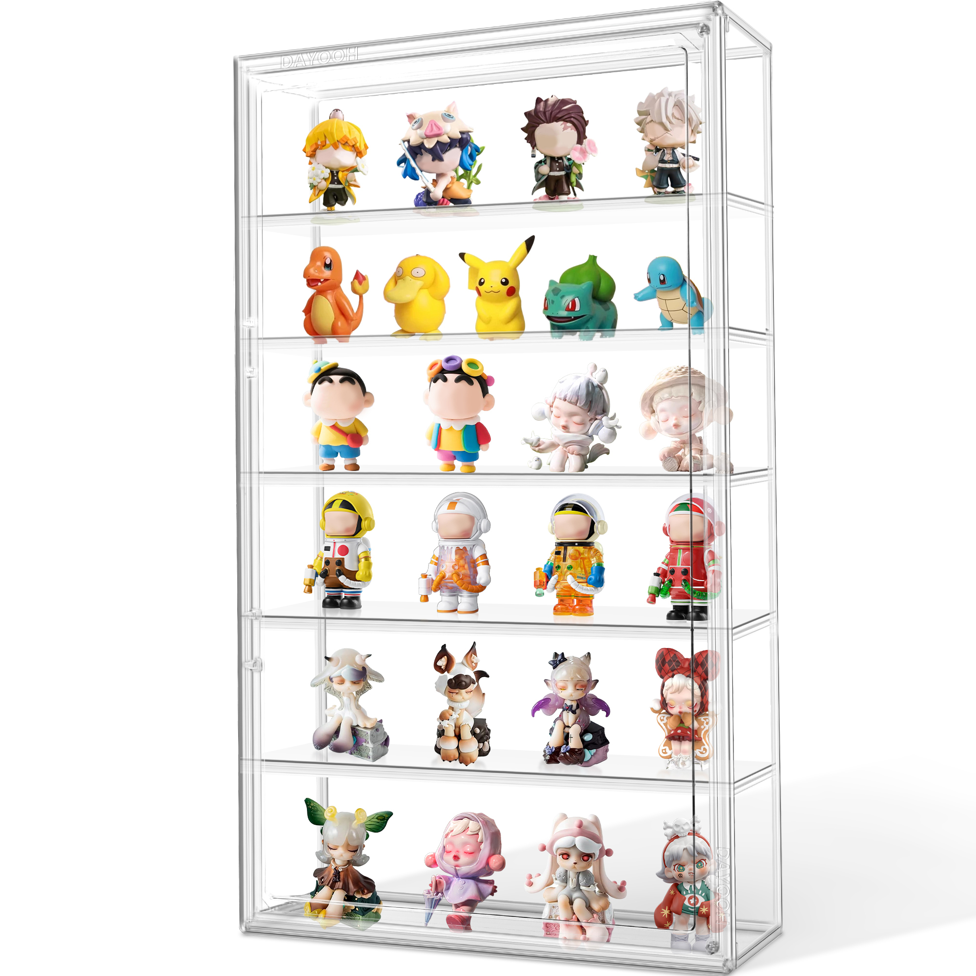 Vitrine Acrylique 2 étages Pour Figurines – 4 Mm D’épaisseur – Séparateurs Amovibles – Empilable – Protection UV