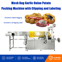 Horizontale Netzbeutel-Verpackungsmaschine für Knoblauch, Zwiebeln und Kartoffeln mit Klemm- und Etikettierfunktion