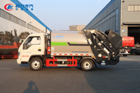 Camion compacteur à moteur diesel avec télécommande et boîte de vitesses, norme Euro 3, mini camion compacteur