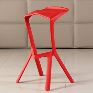 Factory Promotion Modern Plastic bar Stool Durable <strong>High</strong> <strong>Chair</strong> for Kitchen and Outdoor Garden Furniture - Product Image 5