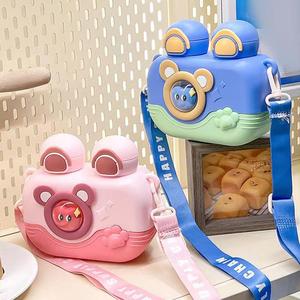 Dibujos animados niños 700ml gran capacidad taza para beber Enfant calabaza Bpa libre reutilizable escuela niños botella de agua de plástico con 2 en 1 tapa - Product Image 2