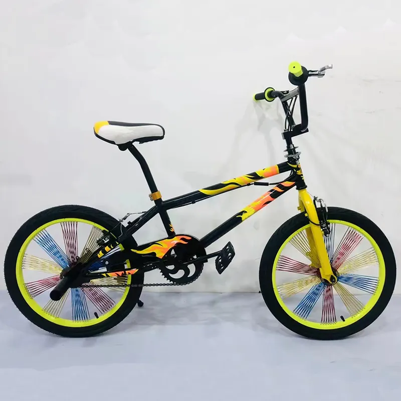 Bicicleta BMX de estilo libre para niños, cicla deportiva de 16 y 20 pulgadas con freno en V, estilo libre, con etiqueta de pie, gran oferta, precio barato