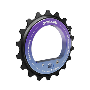 Polea Guía Excéntrica Universal CYCLAMI de 18T para 9-10-11 Velocidades, Cambio Suave y Silencioso, Polea de Cerámica - Product Image 2