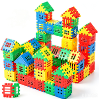 Jouet de construction numérique éducatif créatif en plastique pour enfants de 5 à 7 ans, briques carrées emboîtables DIY, ensemble de construction