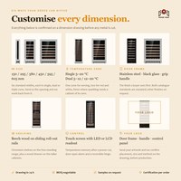 Refroidisseur à vin thermoélectrique personnalisé Minghou 10L 12 425L 63 bouteilles, usine chinoise, contrôle de l'humidité, contrôleur de température numérique