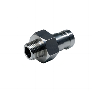 Bộ điều hợp thủy lực bằng thép không gỉ chính xác <span class=keywords><strong>CNC</strong></span> với chuyển đổi 1/8npt sang m10x1 cho các dụng cụ áp suất dầu ô tô - Product Image 2