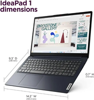 Laptop bisnis IdeaPad AMD Ryzen 5 8GB 256GB SSD 15.6 inci OLED 144Hz performa tinggi