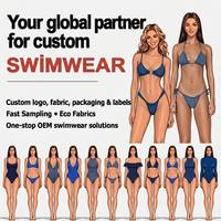 OEM & ODM Ensemble de bikini bandeau texturé froissé, haut métallique sans bretelles à nouer sur le devant et bas taille haute, maillot de bain deux pièces pour femme