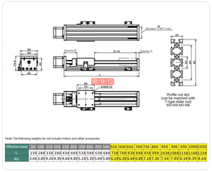 KNK <strong>Linear</strong> Motion System Ball Screw Driven Sliding Table <strong>Linear</strong> Guide <strong>Rail</strong> for XYZ Positioning - Product Image 4