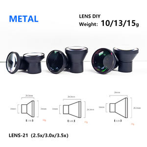 Burite 21-2.5X/3.0X /3.5X TTL Loupes metal lensler çiftler halinde geniş görüş alanı geniş yüksek kaliteli optik A + cam DIY loupes - Product Image 2