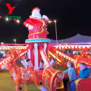 Yueton Santa Claus Reindeer Self-Control Ride - Equipo <span class=keywords><strong>de</strong></span> Diversión <span class=keywords><strong>de</strong></span> Salto para Niños para Carnaval Navideño - Product Image 2