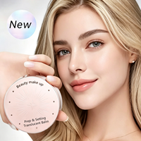 Poudre compacte translucide matifiante, résistante à l'eau, anti-transpiration et anti-brillance, 8g, pour tous types de peaux
