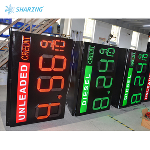 Affiche numérique magnétique à LED <span class=keywords><strong>pour</strong></span> affichage des prix de l'<span class=keywords><strong>essence</strong></span>, IP65, en alliage d'aluminium, ultra-mince, <span class=keywords><strong>pour</strong></span> <span class=keywords><strong>station</strong></span>-service extérieure, affichage des numéros, télécommande/application - Product Image 4