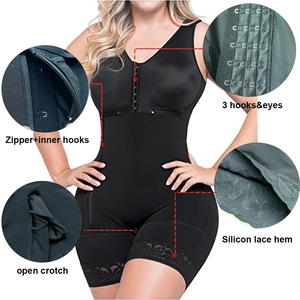 Faja corta de alta compresión con broches busto para uso diario y posquirúrgico vaina adelgazante vientre mujeres <span class=keywords><strong>Fajas</strong></span> colombianas - Product Image 3