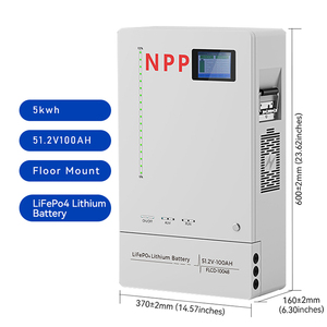 แบตเตอรี่โรงงานแบบแยกส่วน Smart BMS 5-15kWh 50-300Ah 51.2V ติดผนังสำหรับบ้าน/ระบบกักเก็บพลังงานแสงอาทิตย์ CAN IP55 6000 - Product Image 1
