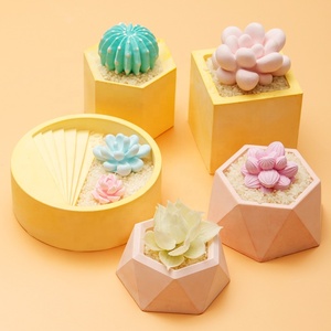 Portalápices moldes DIY flor carnosa maceta de silicona plantas <span class=keywords><strong>suculentas</strong></span> maceta de hormigón molde Moldes De Silicona - Product Image 5